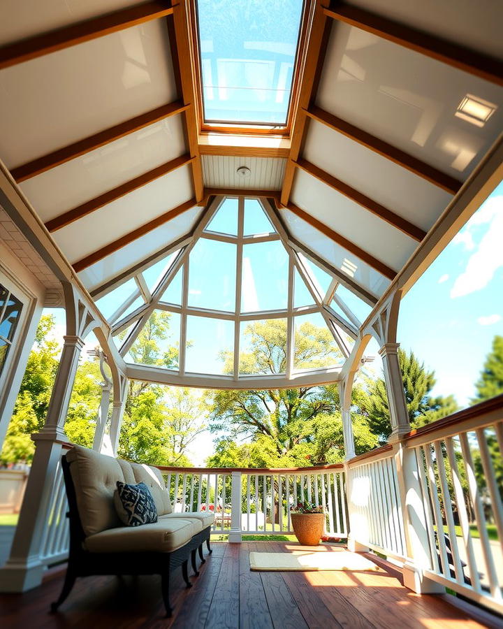 Gazebo with Skylight for Natural Illumination