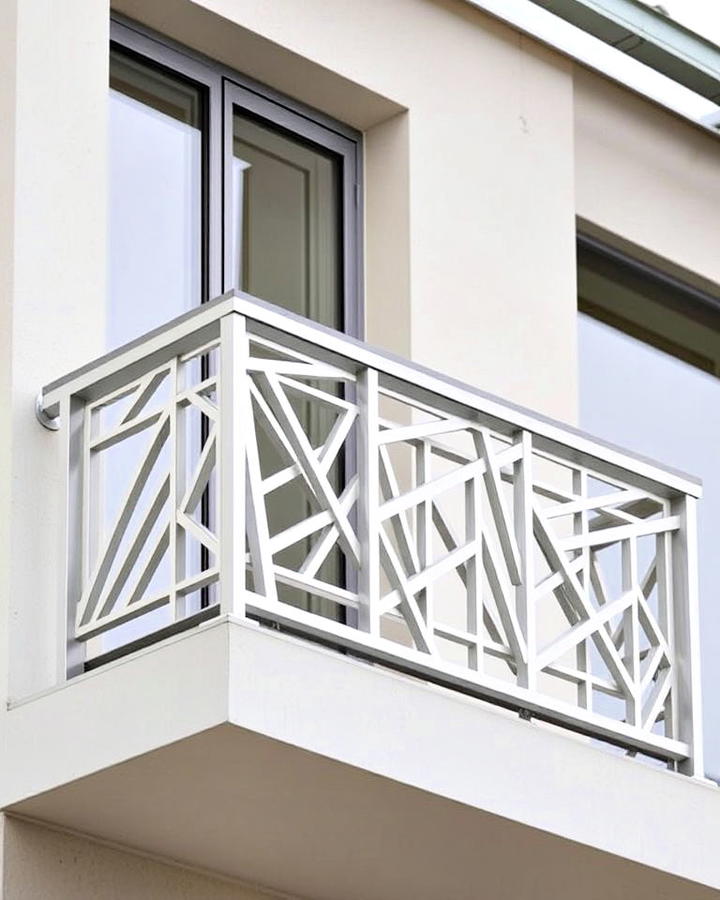 Geometric Aluminum Railing for Balcony