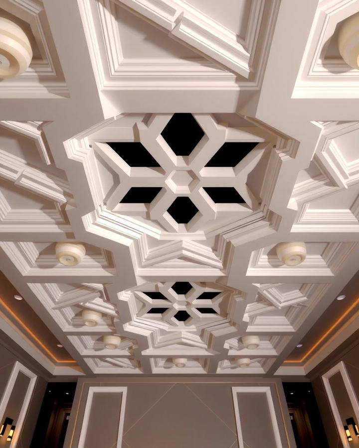 Geometric Coffered Ceiling