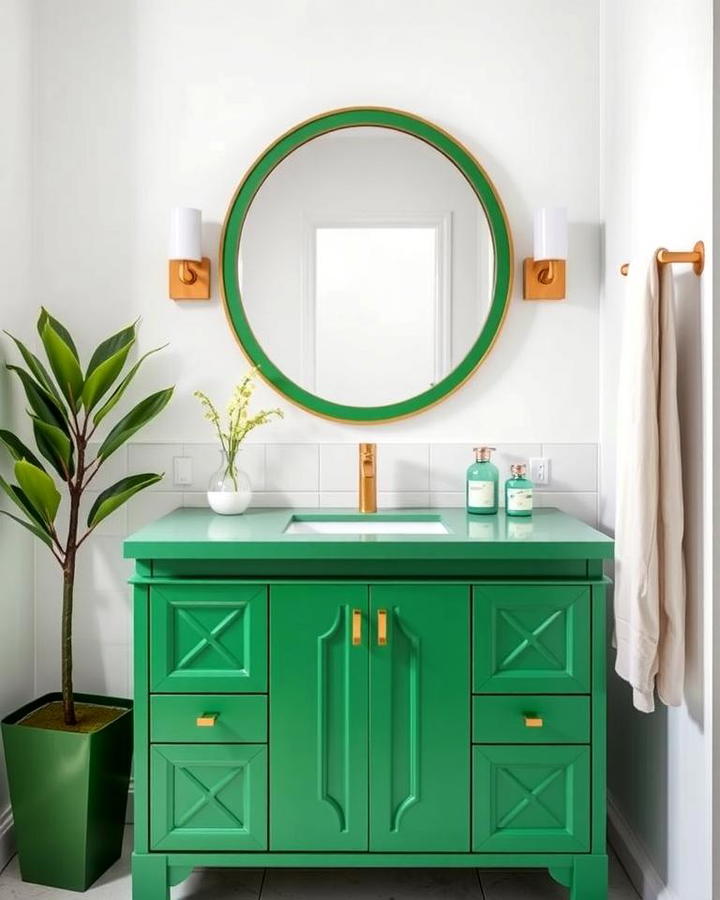 Geometric Green Vanity for a Bold Statement