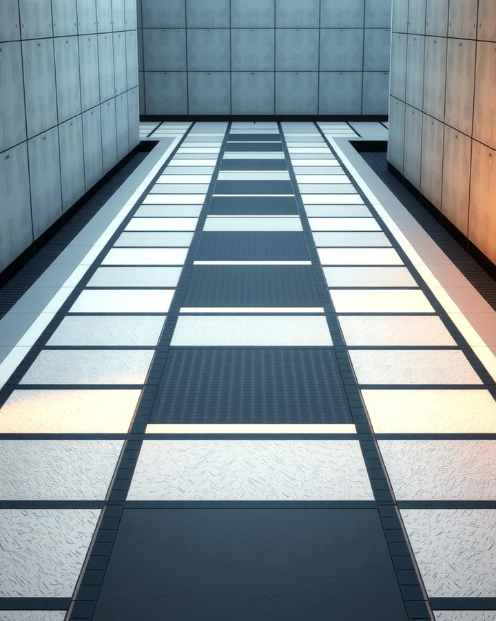 Geometric Pattern Walkway