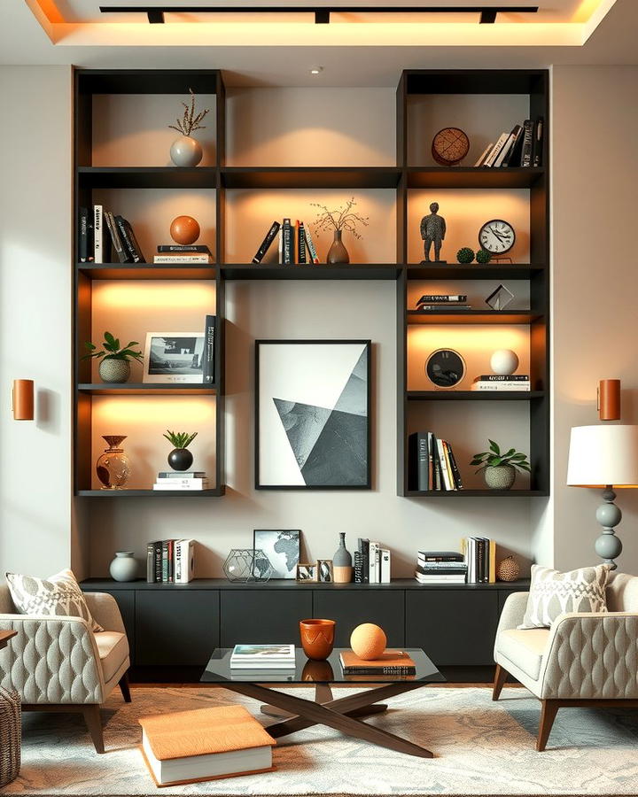 Geometric Shelves for a Statement Piece