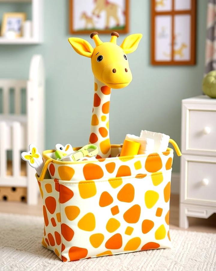 Giraffe Themed Diaper Caddy