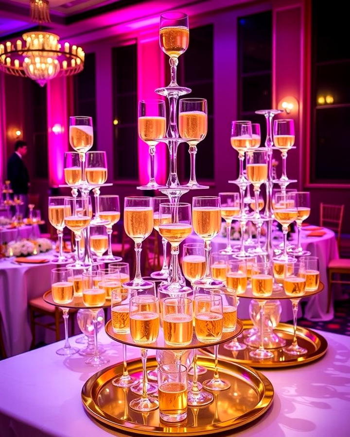 Glamorous Champagne Towers