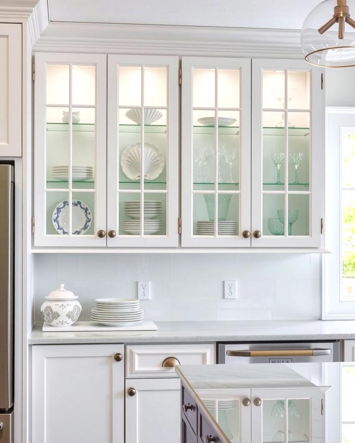 Glass Cabinet Doors for an Airy Look