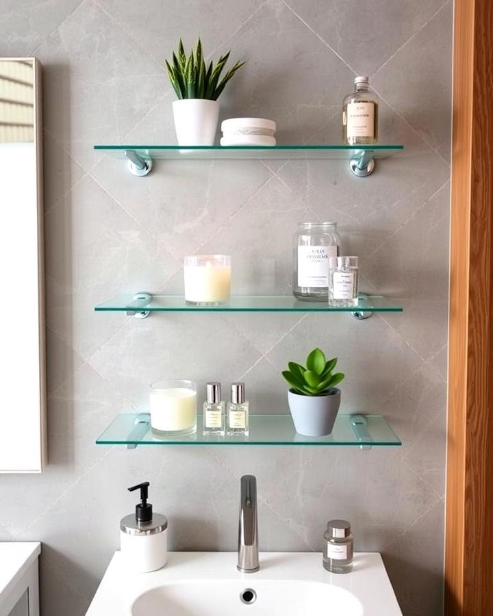 Glass Display Shelves