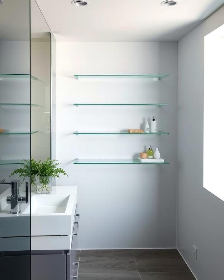 Glass Floating Shelves