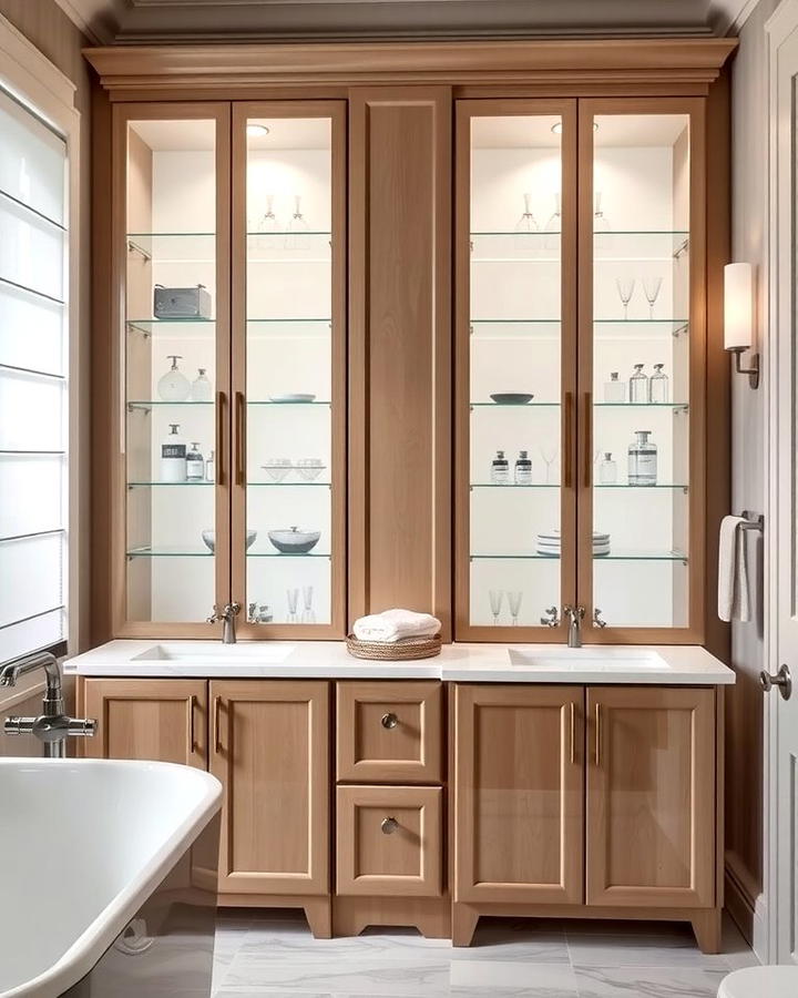 Glass Front Cabinets for Transparency