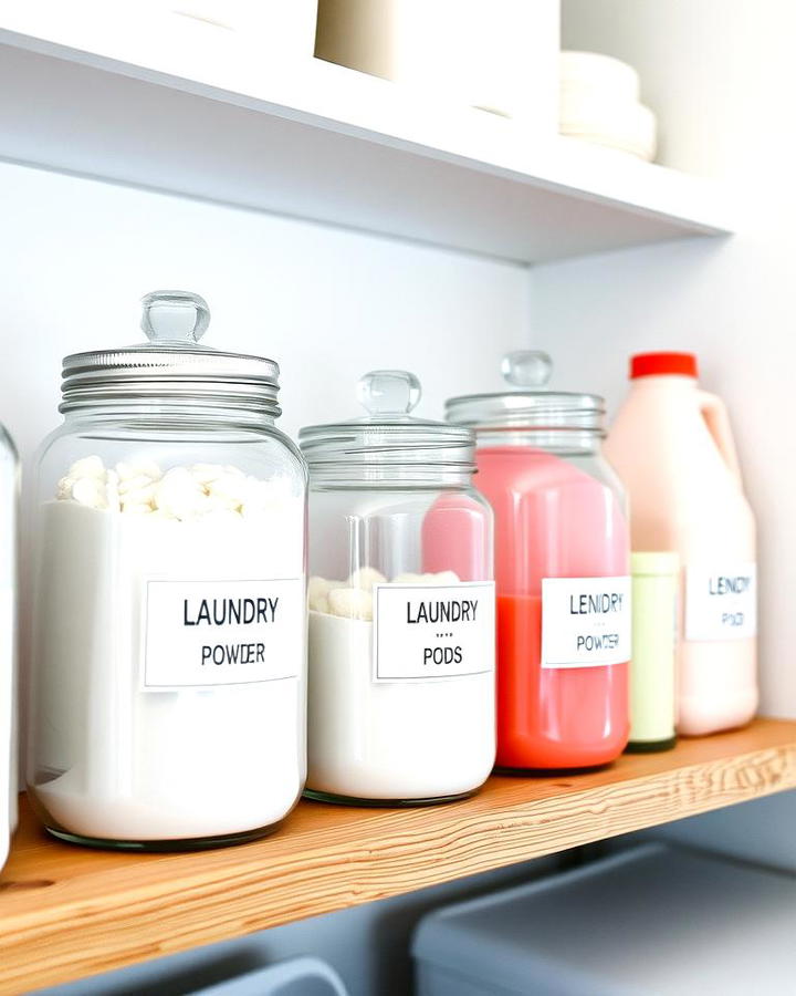 Glass Jars with Labels