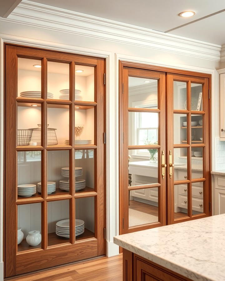 Glass Panel Doors with Wooden Frames