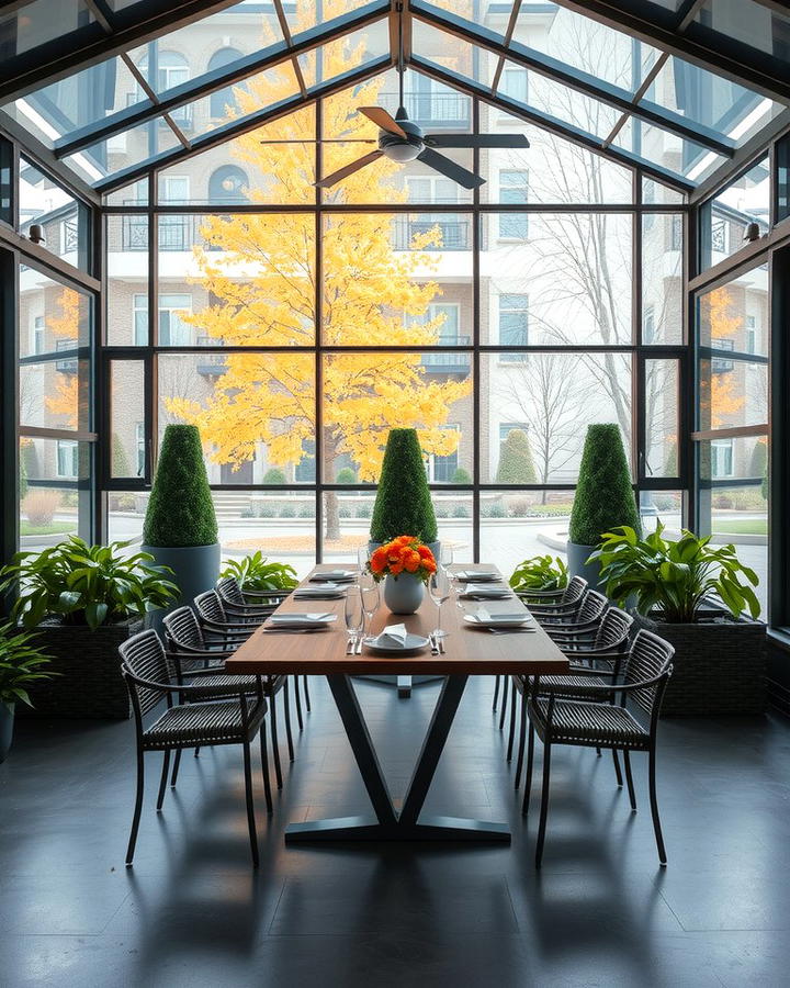 Glass Porch with Dining Space