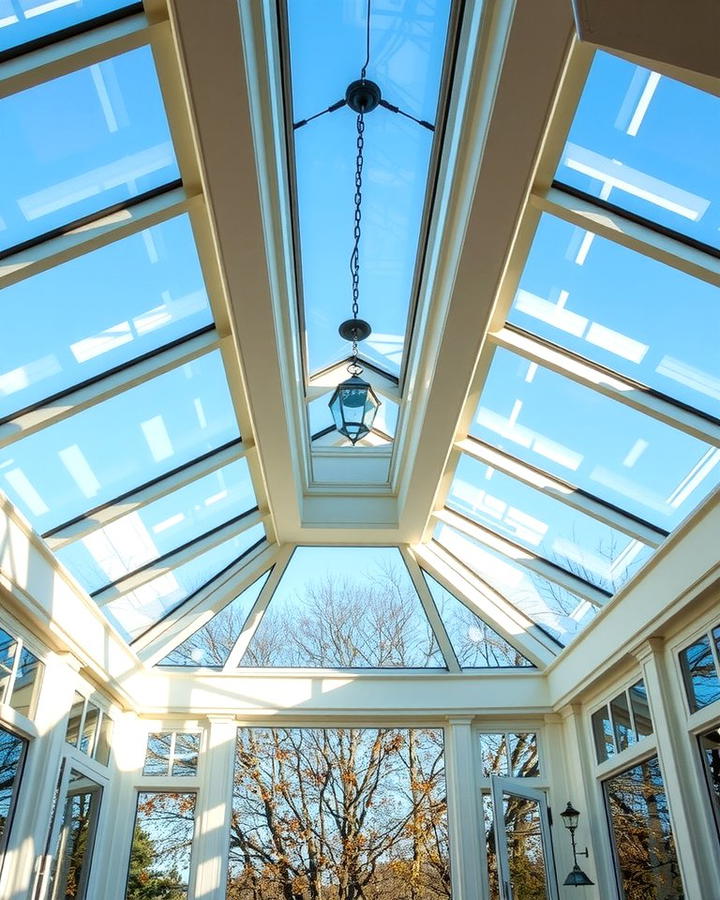 Glass Porch with Skylights