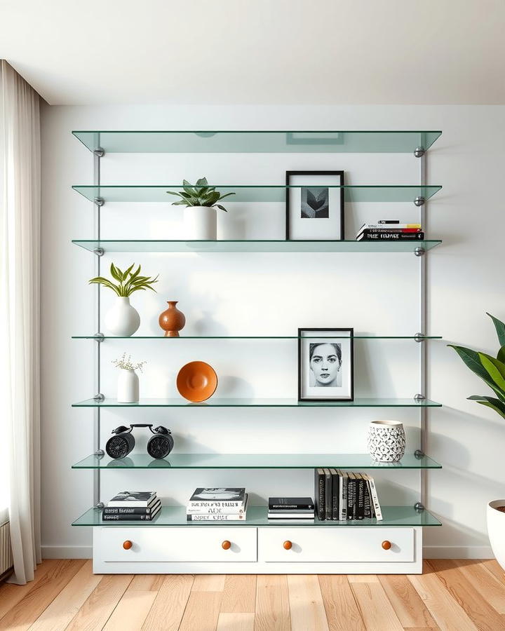 Glass Shelves for a Sleek Aesthetic