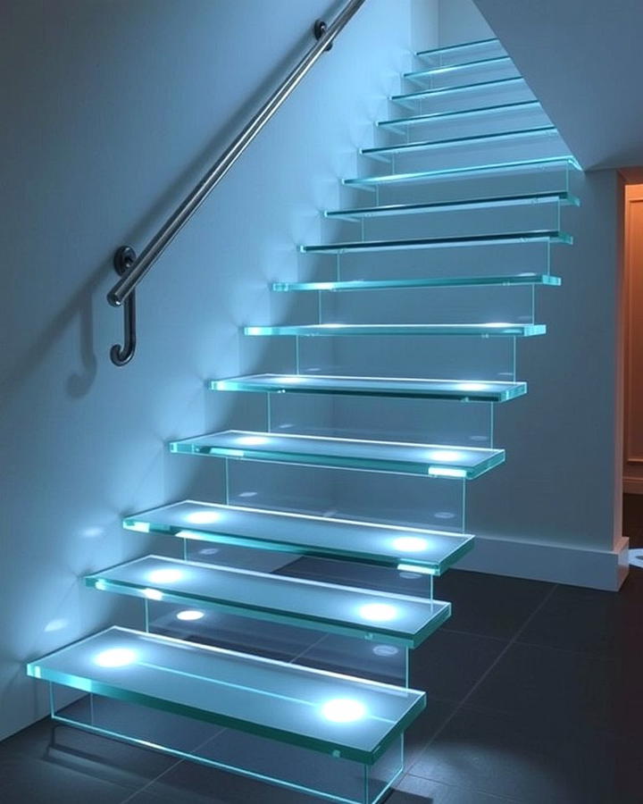 Glass Steps for a Futuristic Vibe