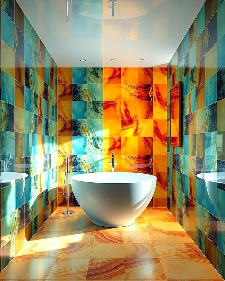 Glass Tiles for Reflective Elegance