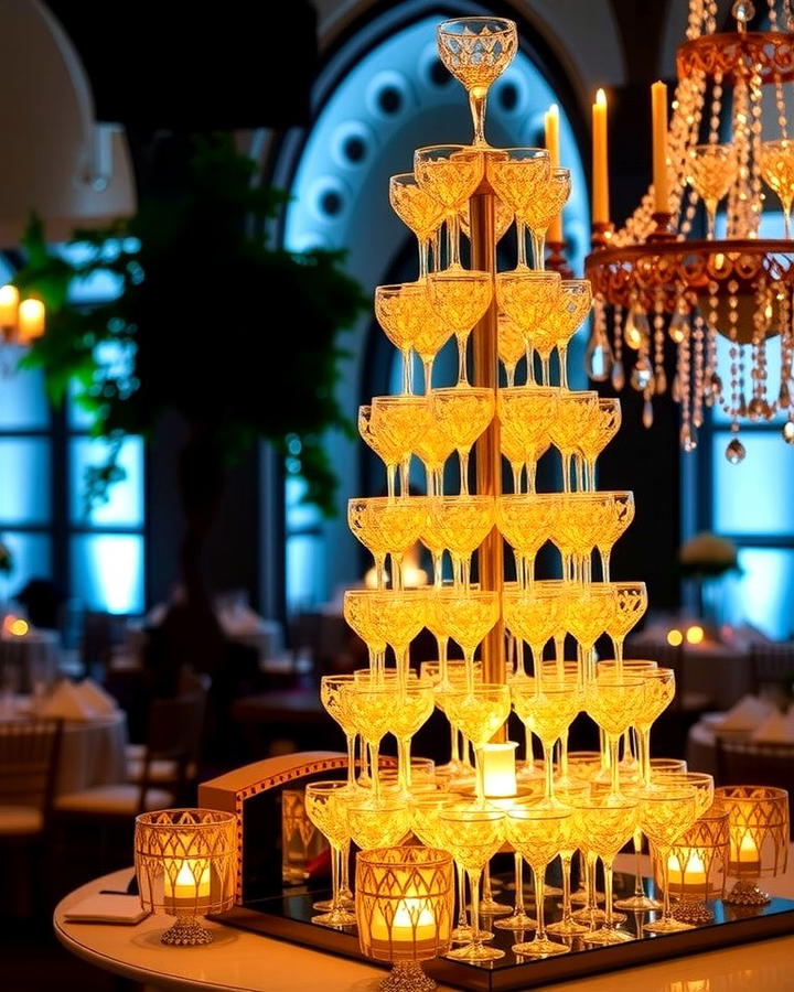 Glittering Champagne Towers