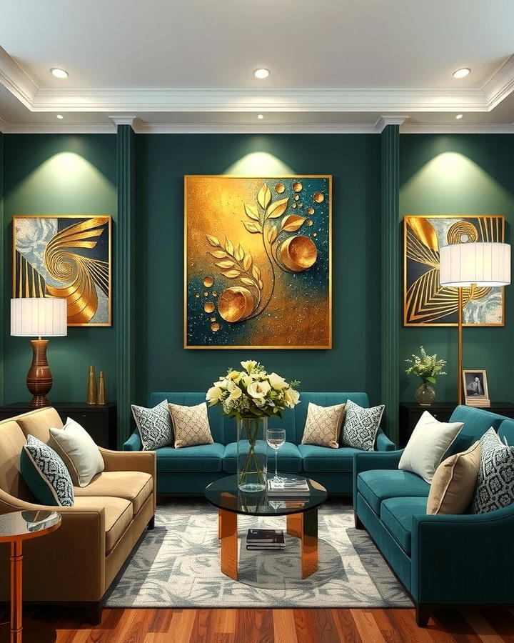 Gold Accent Wall Art