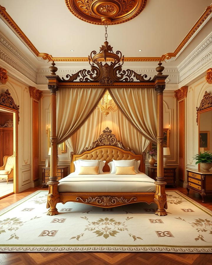 Gold Canopy Beds