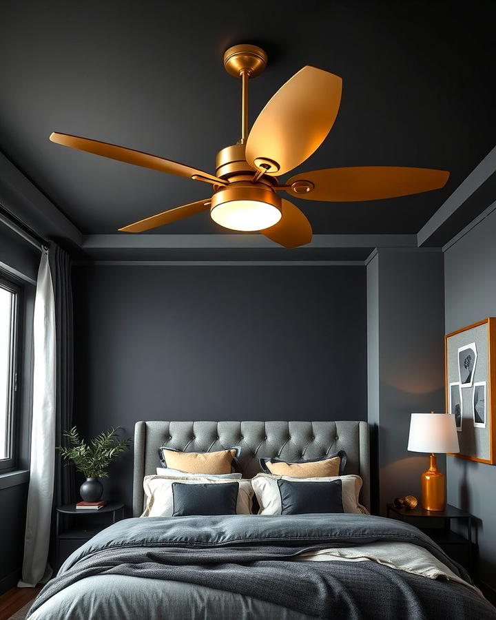 Gold Ceiling Fan