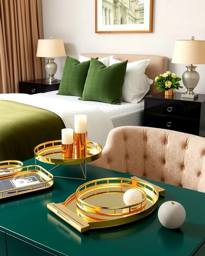 Gold Decorative Trays and Accessories