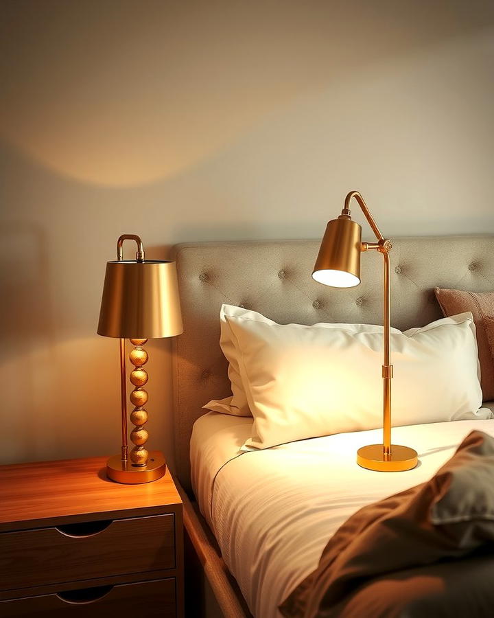 Gold Nightstand Lamps