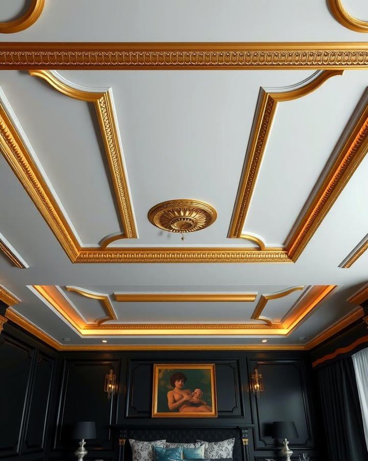 Gold Trimmed Ceiling