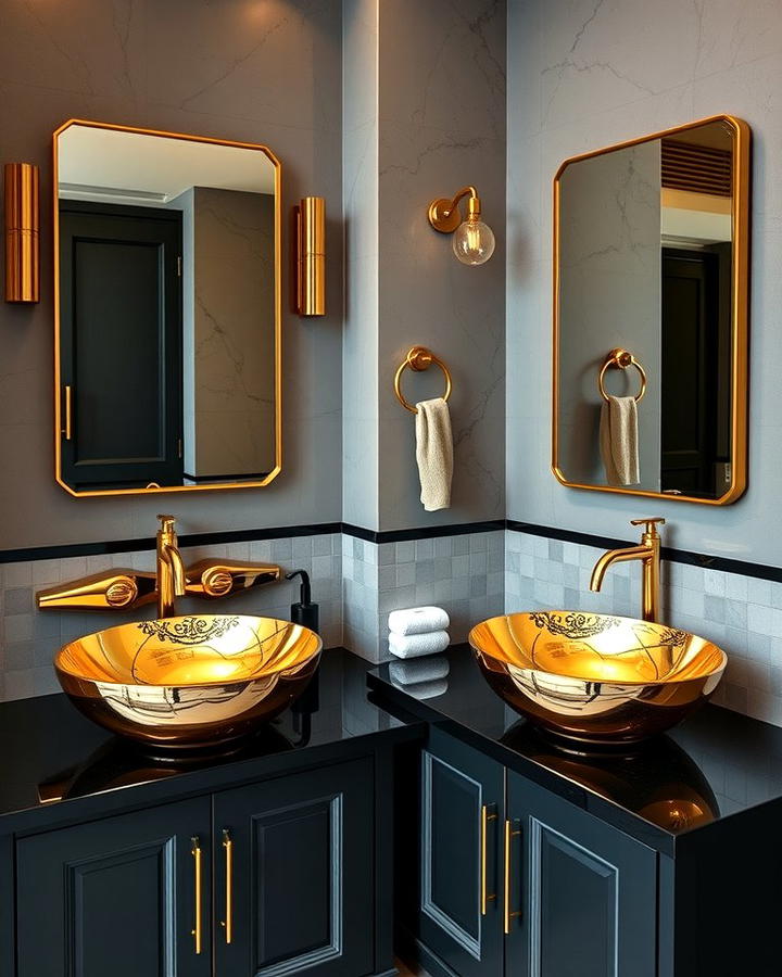 Gold Vessel Sinks