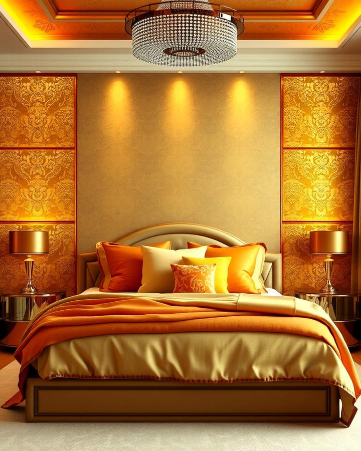 Golden Accent Walls