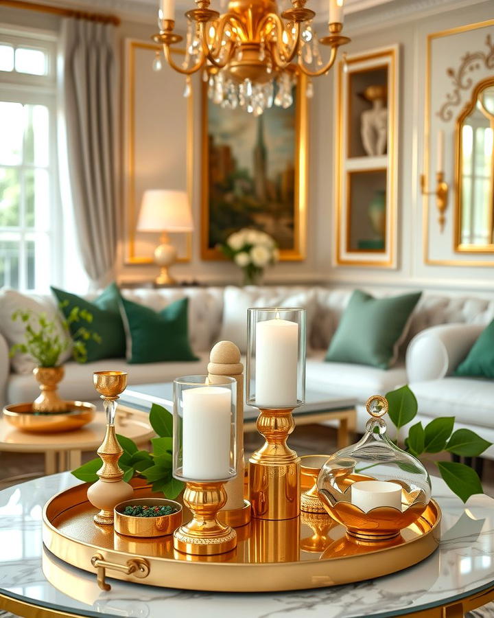 Golden Decorative Trays