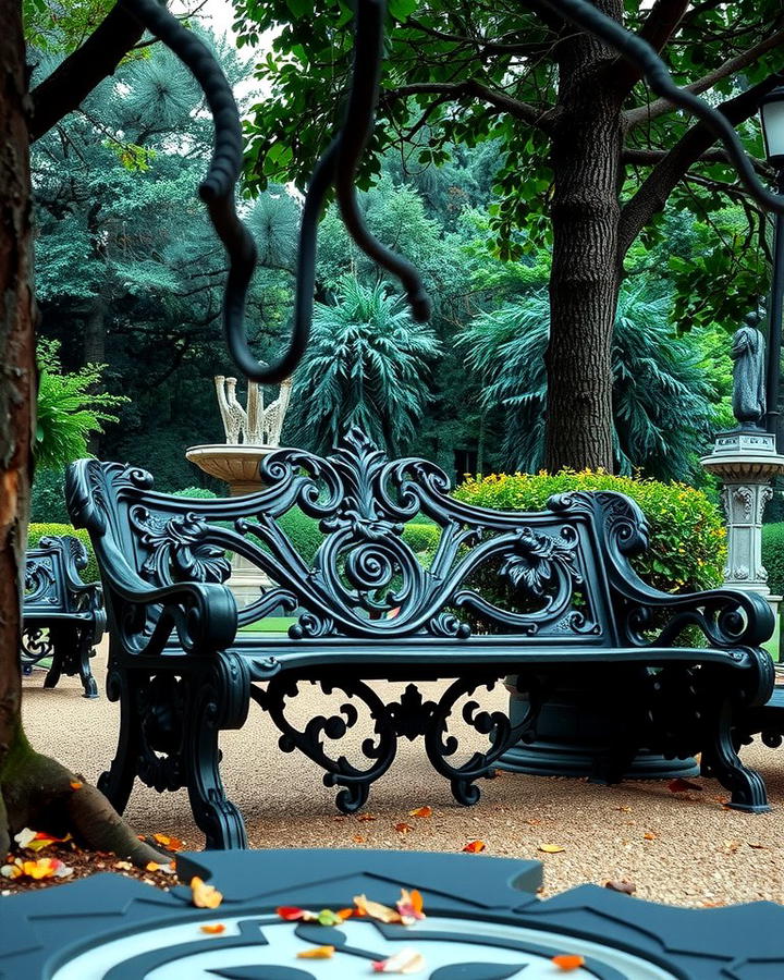 Gothic Garden Bench