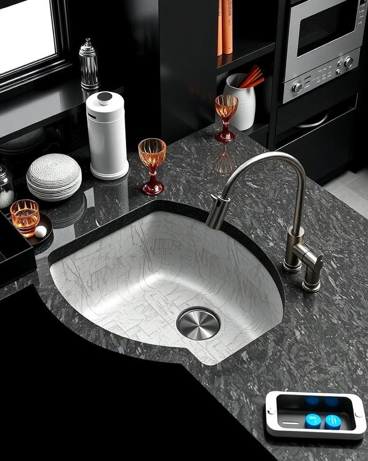 Granite Composite Corner Sink