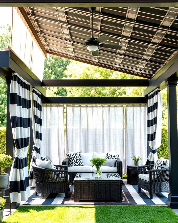 Graphic Outdoor Curtains