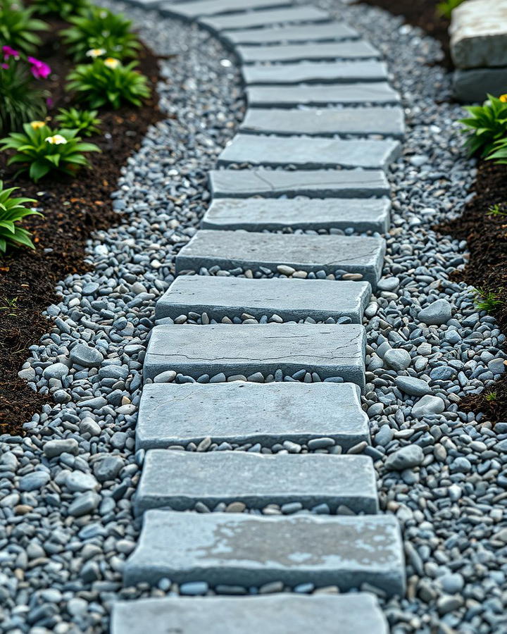 Gravel Pathways with Stepping Stones