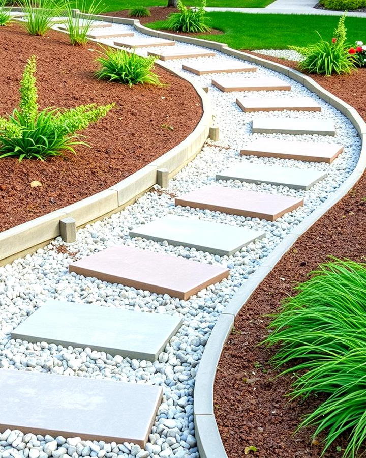 Gravel Walkways with Edging