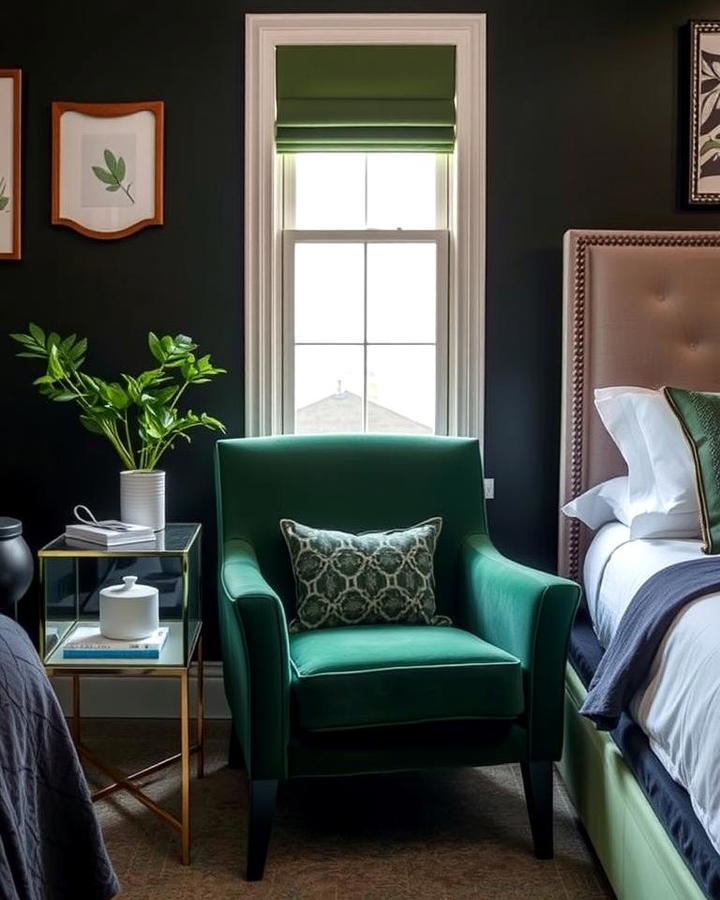 Green Accent Chair for a Stylish Touch