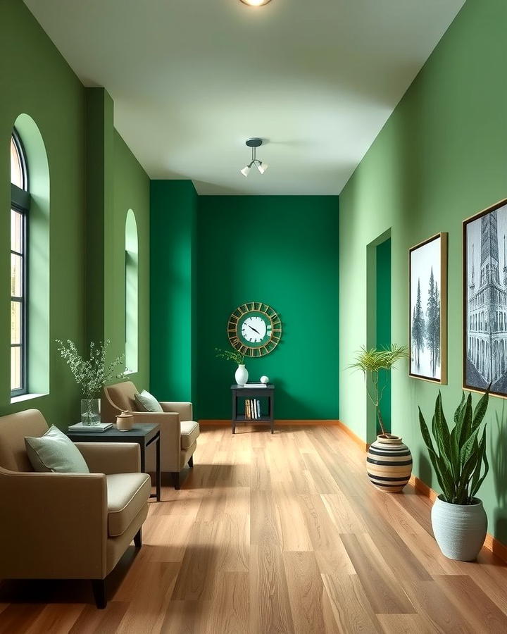 Green Accent Walls