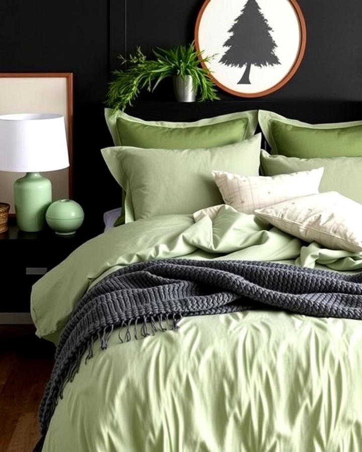 Green Bedding for a Refreshing Touch