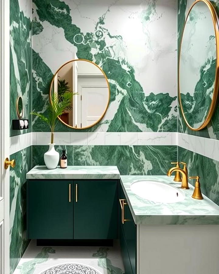 Green Marble Accents