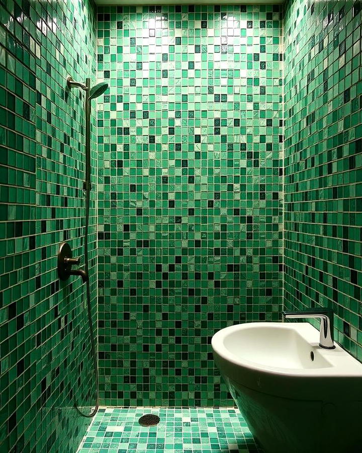 Green Mosaic Tiles