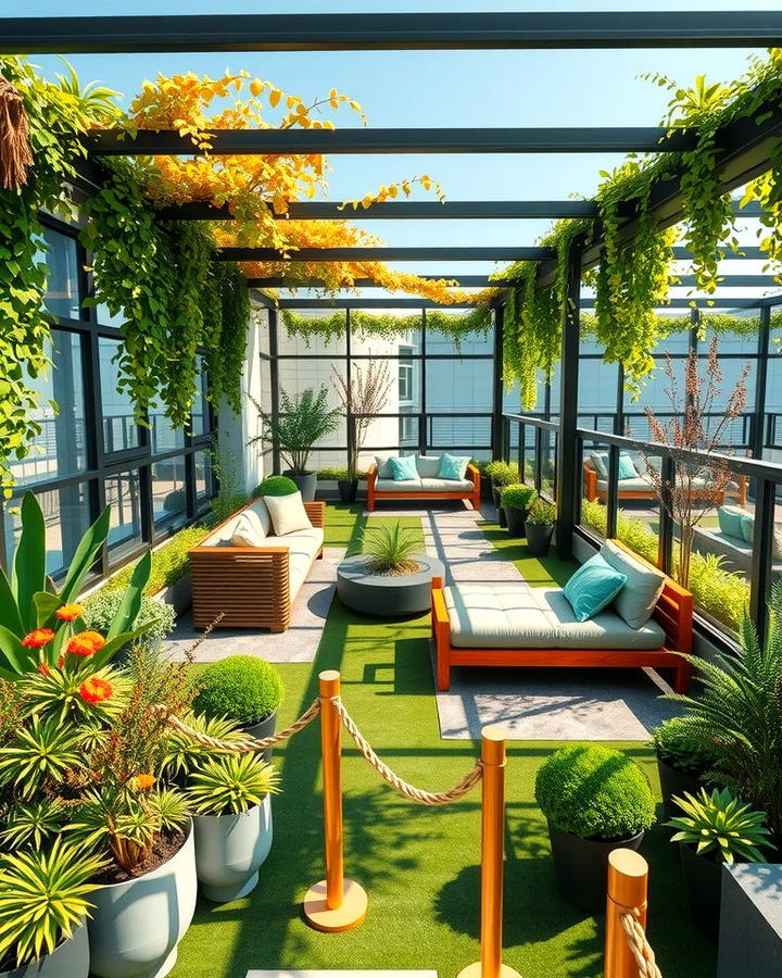 Green Roof with Outdoor Living Space