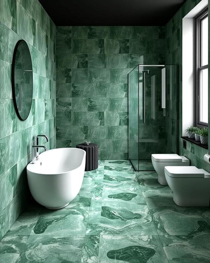 Green Terrazzo Floors