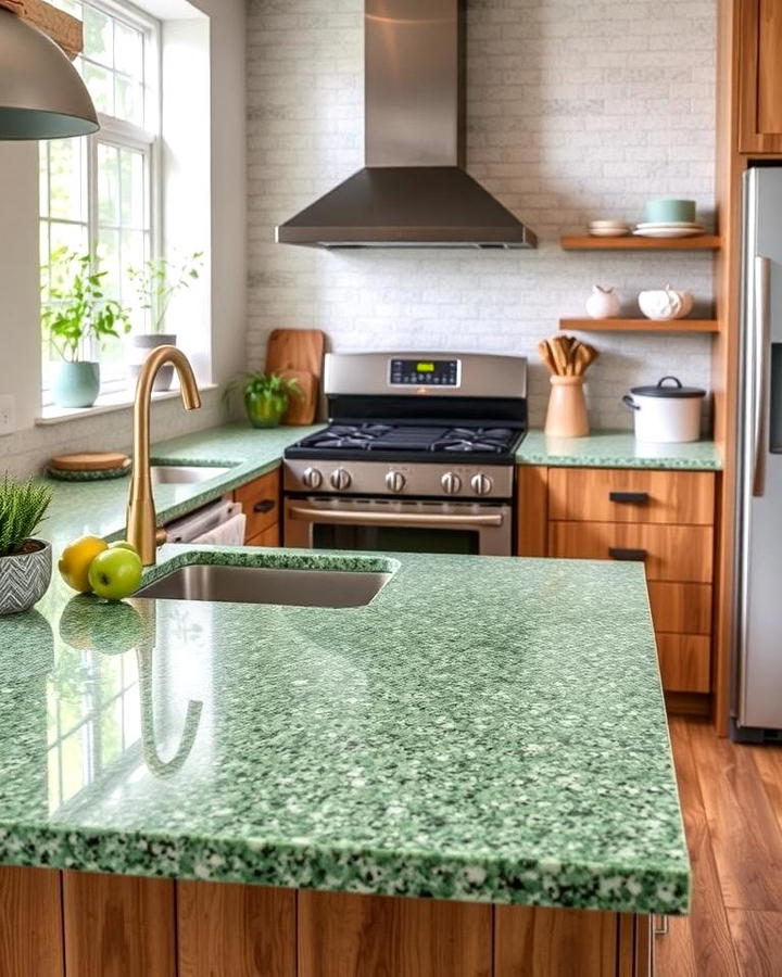 Green Terrazzo for a Natural Touch