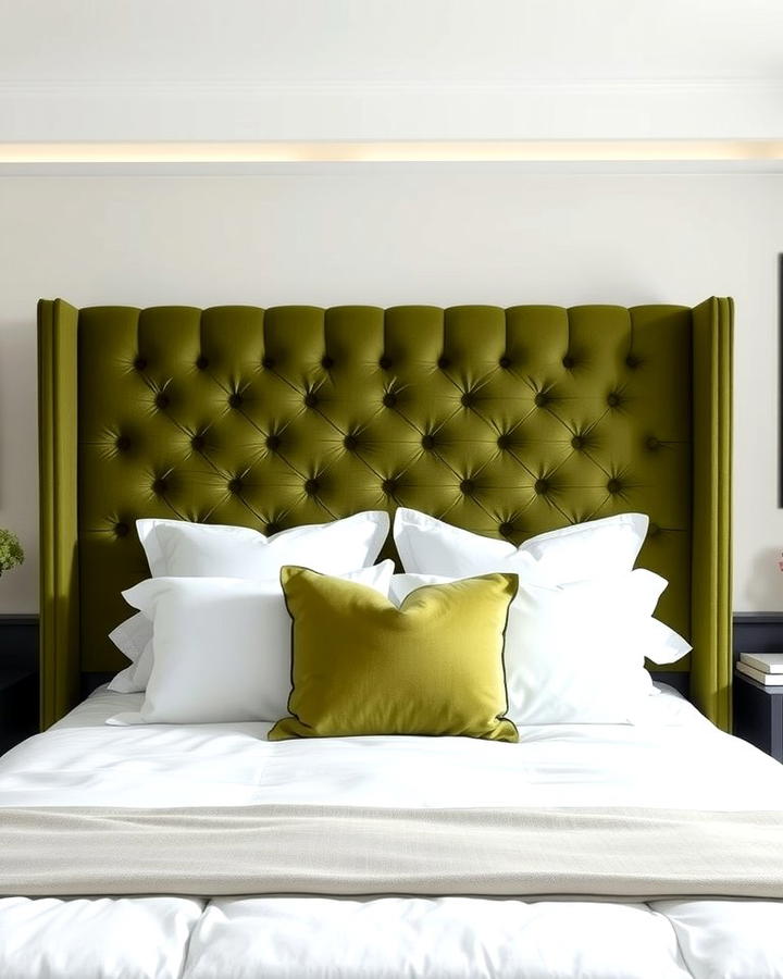 Green Upholstered Headboard