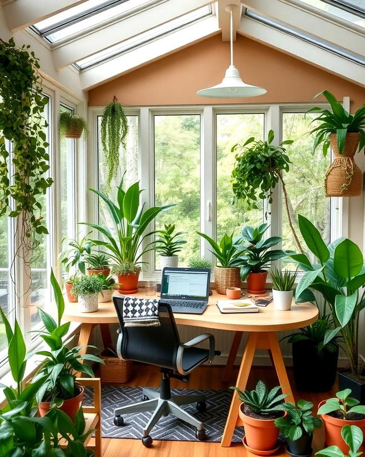 Greenery Infused Workspace