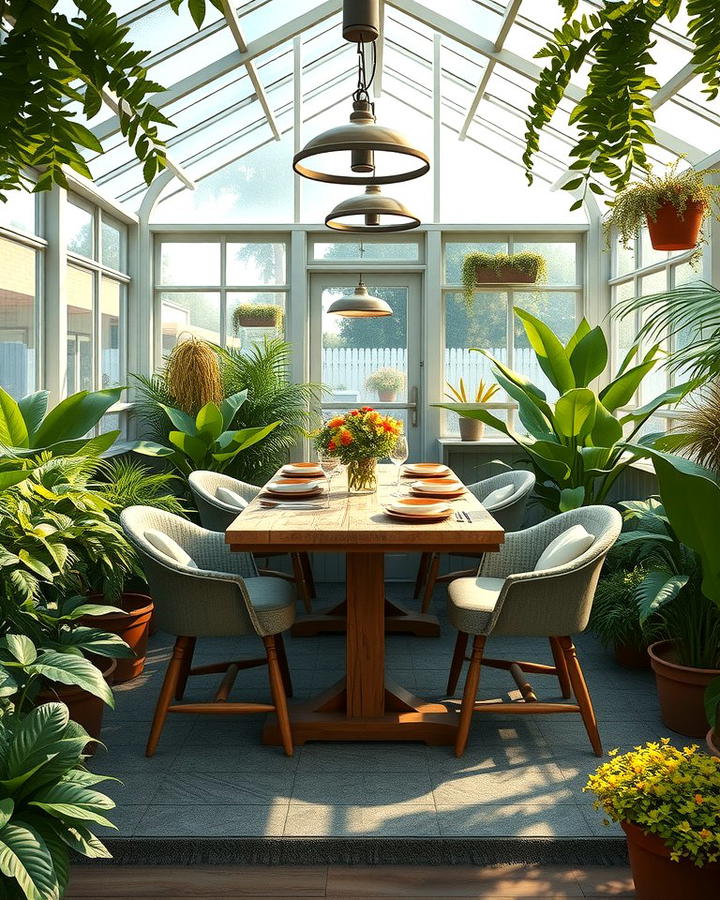 Greenhouse Dining Area