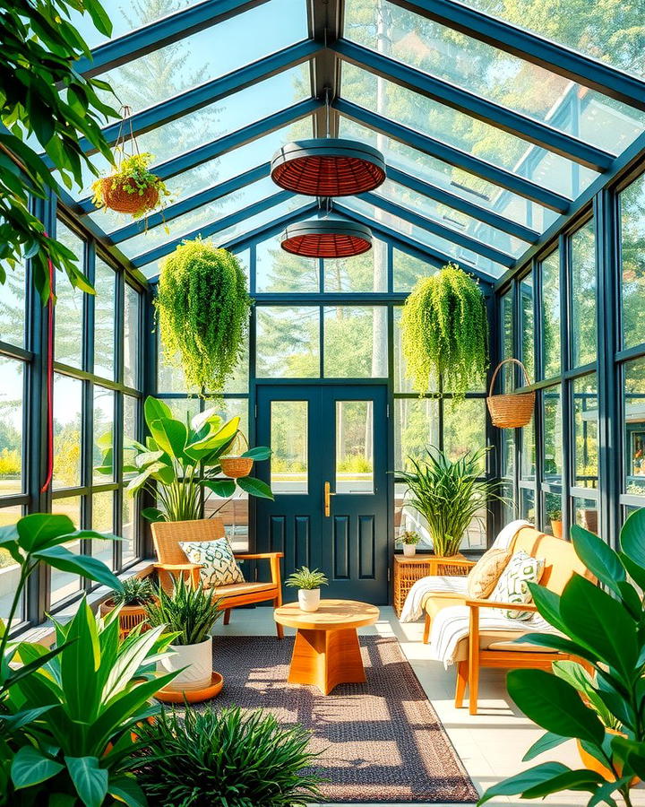 Greenhouse Inspired Glass Porch