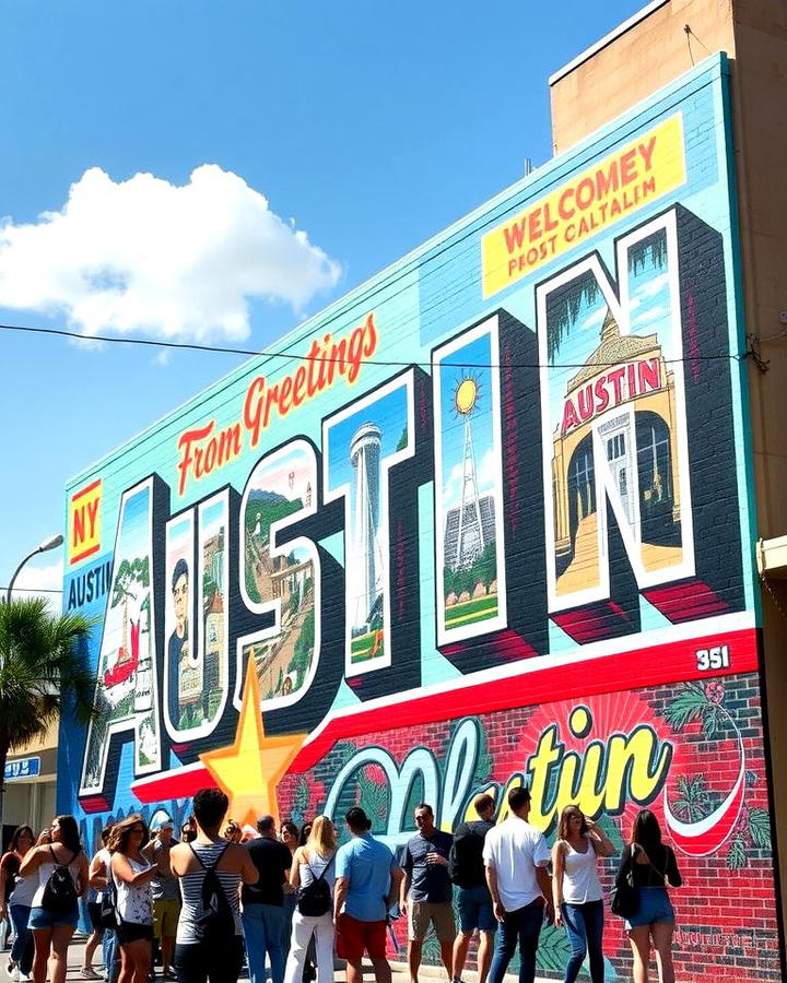 Greetings From Austin Mural Austin