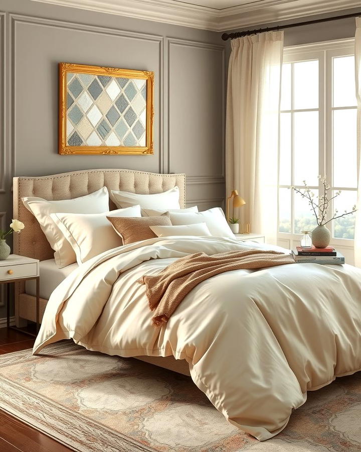 Greige Bedding for a Serene Bedroom