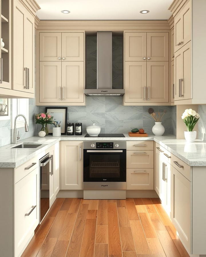 Greige Kitchen Cabinets for Subtle Sophistication