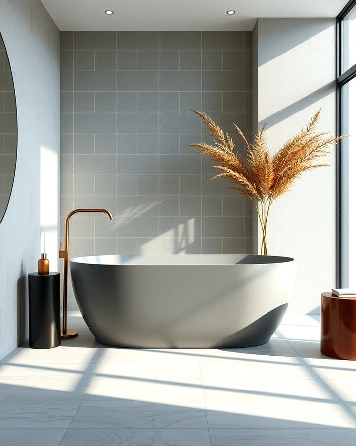 Grey Freestanding Tub